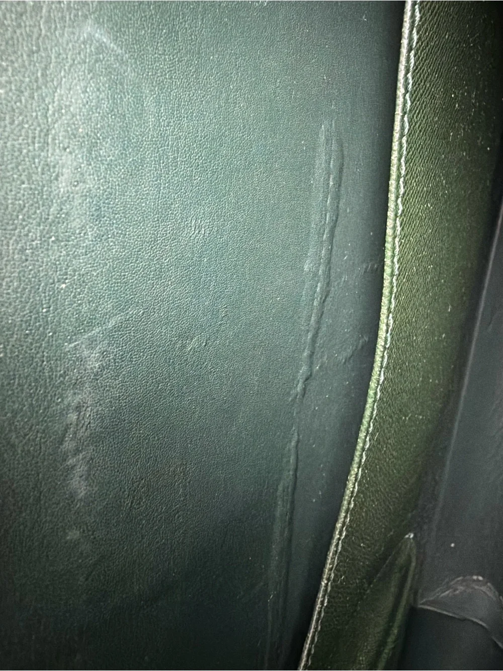 Louis Vuitton Porte-Documents Green Taiga Leather Business Bag
